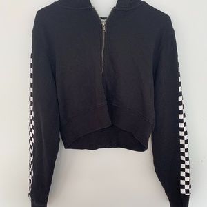 Cropped Black Hoodie